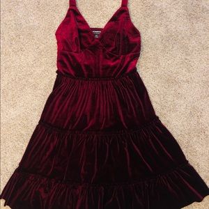 Beautiful, Suede, Red Dress